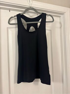 Athleta Black Keyhole Tank Top